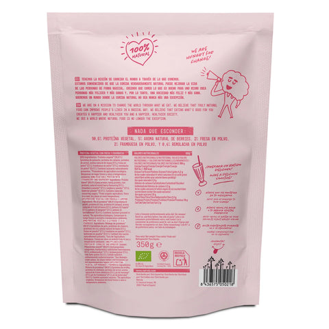 Proteína Vegana Frambuesa+Fresa 350g Natruly