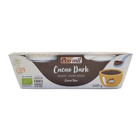 Ecomil Postre de cacao ecológico dark 2×125 g