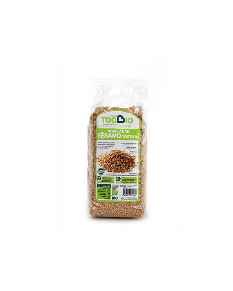 Organic toasted sesame seeds 500g Toobio