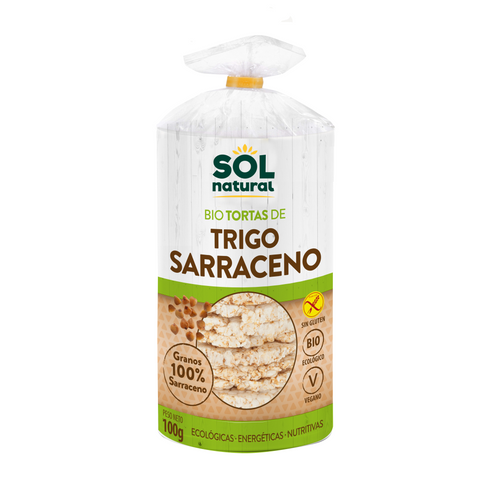 Organic buckwheat cakes 100g Sol natural
