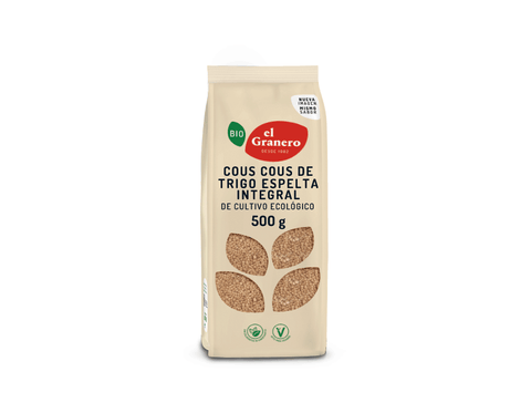 Organic whole grain spelled wheat Cous Cous 500g El Granero
