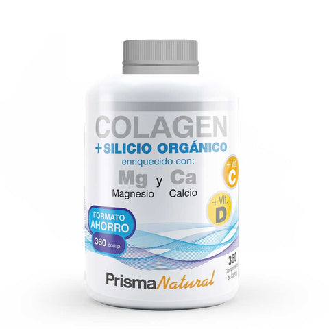 Colágeno y Silicio Orgánico con Magnesio y Calcio PrismaNaturalñ
