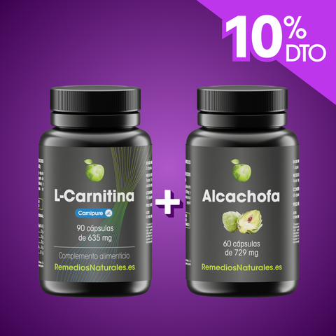 Pack Adelgazante: L-Carnitina Carnipure® + Cápsulas de Alcachofa