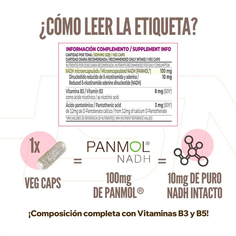 NADH Hsn 100mg 60 cápsulas