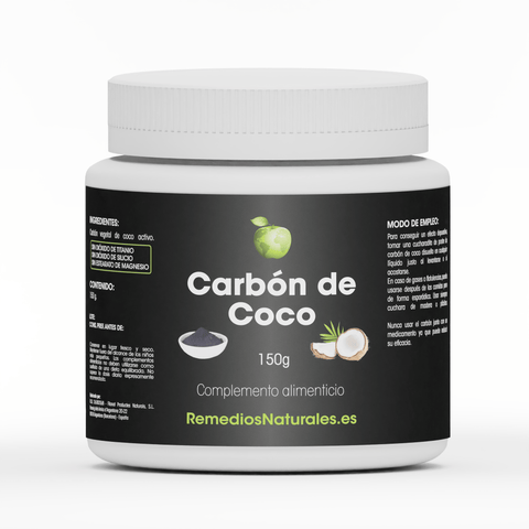 Carbón Vegetal de Coco - Polvo 150 gr.