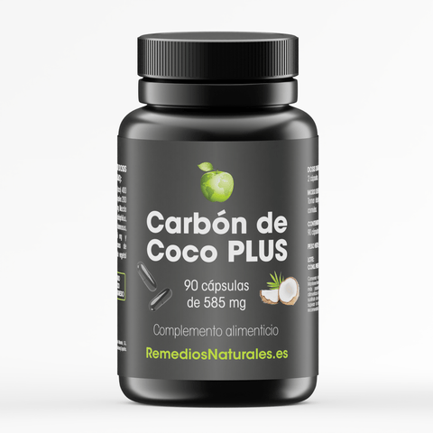 Carbón Vegetal de Coco PLUS - 90 Cápsulas.
