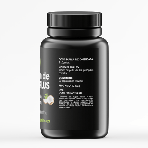 Carbón Vegetal de Coco PLUS - 90 Cápsulas