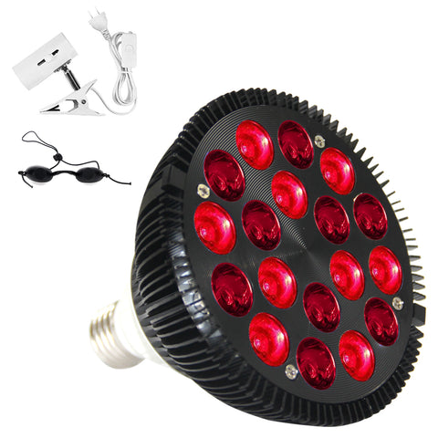 Bombilla LED + Infrarroja de 6 Frecuencias (660nm-850nm) con Soporte