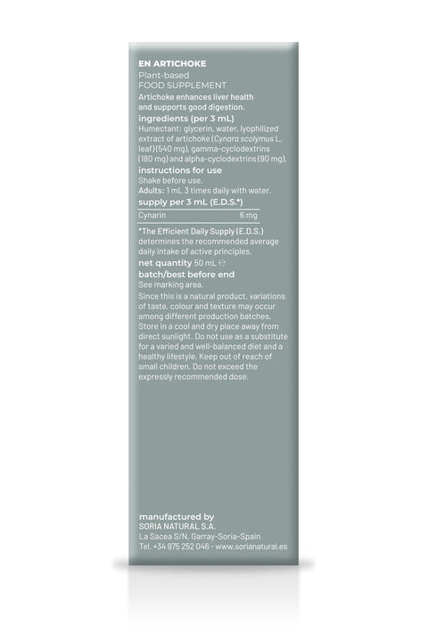 Extracto de Alcachofa 50 ml Soria Natural