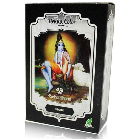 Henna Color Negro Tinte Orgánico Radhe Shyam