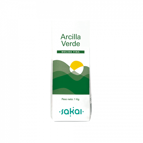 Arcilla Verde en polvo 1kg Sakai