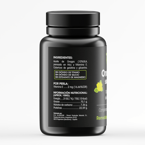 Aceite de Onagra 500mg con Vitamina E