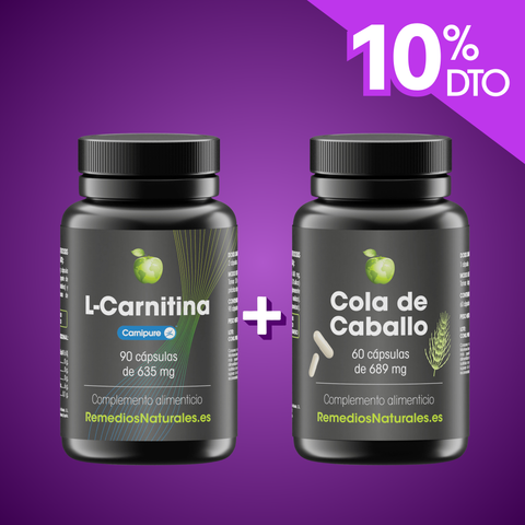 Pack Retención de Líquidos: L-Carnitina Carnipure® + Cola de Caballo