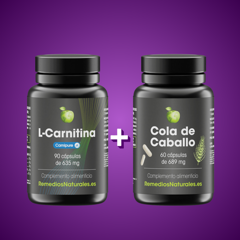 Pack Retención de Líquidos: L-Carnitina Carnipure® + Cola de Caballo