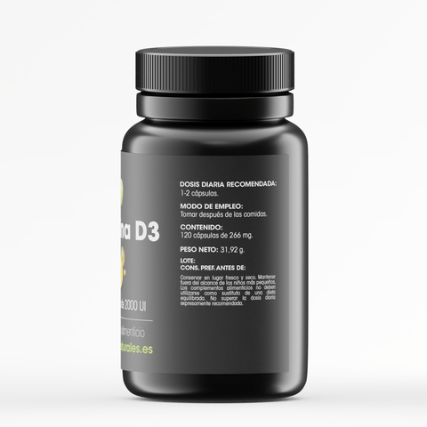 Vitamina D3 - 120 cápsulas de 2.000 UI