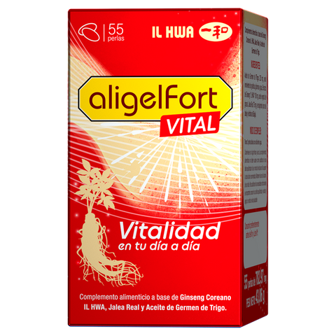 Aligel Forte Tongil - 55 Perlas de Ginseng Coreano